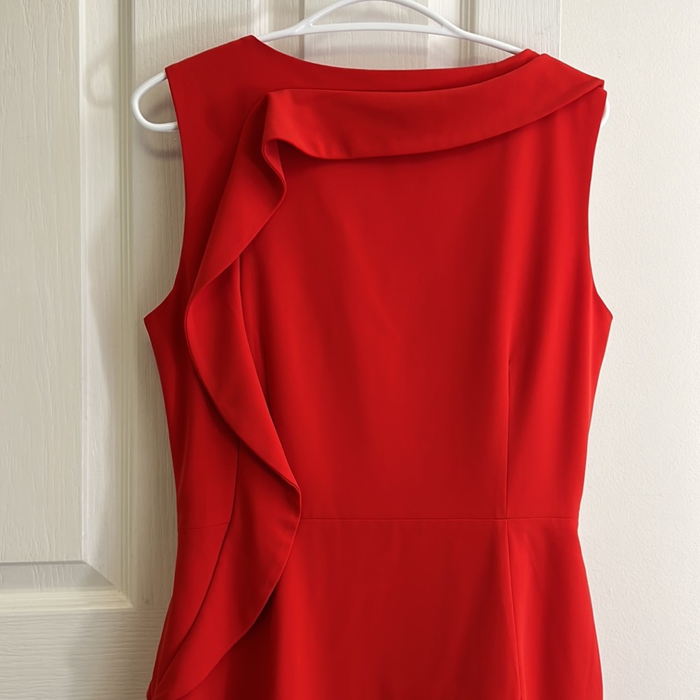 Dalia Orange Ruffled Dress - Picture 9 of 11